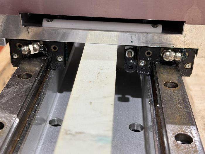 Used MECHATRONIC 56" TRAVLE LINEAR RAIL/RTU FOR LR MATE 200iD ROBOTS W/ FANUC SERVO MOTOR AND CABLES