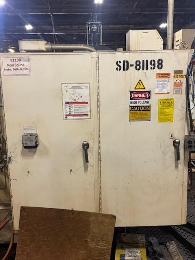 Used ANDERSON COOK 350 48" SPLINE ROLLER WITH UNDER ARM SUPPORT AND 40 HP MAIN MOTOR