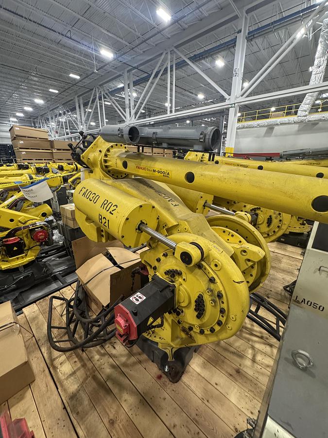Used FANUC M900iA/400L 6 AXIS ROBOT WITH R-30iA CONTROL FOR SALE