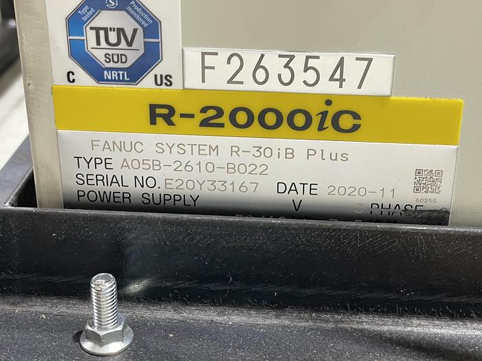 Used FANUC R-2000iC/125L 6 AXES ROBOT WITH FANUC R--30iB PLUS CONTROLLER