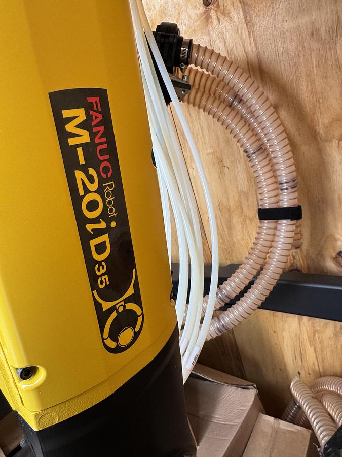 Used FANUC M-20iD/35 ROBOT WITH R-30iB PLUS CONTROLLER, PENDANT, CABLES, NEVER USED