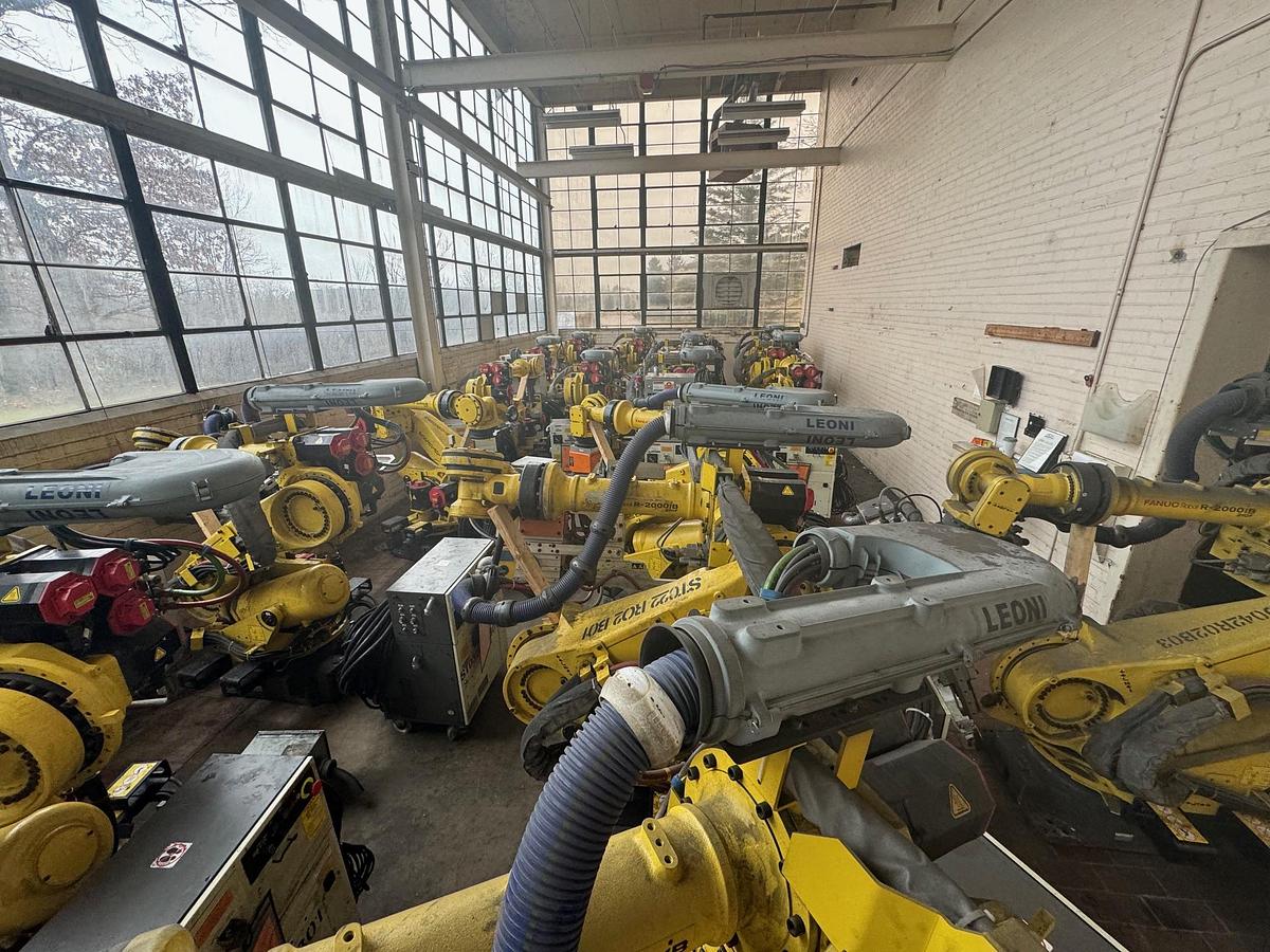 Used 2015 FANUC R-2000iB/210F 6 AXIS ROBOT WITH R-30iB CONTROL FOR SALE