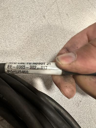 Used FANUC/EMPIRE P/N: EE-0365-302-017 RTU ROBOT VISION CABLE TO ROBOT J1 #105210