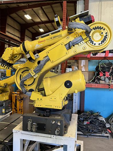 Used FANUC R-2000iC/210F 6 AXIS ROBOT WITH R-30iB CONTROLLER