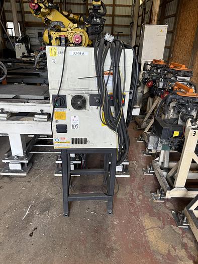 Used FANUC R-2000iC/165F ROBOT WITH R-30iB 7TH & 8 AXIS CONTROL ON 3 METER RTU WITH SERVO SPOT WELD GUN 2 UNITS AVAILABLE