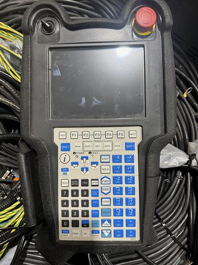 Used FANUC ARC MATE 120iD/12L, DUAL ARM, NEVER USED, R30iB PLUS, LINCOLN R450 WELDING POWER SUPPLY, TILT TURN POSITIONER