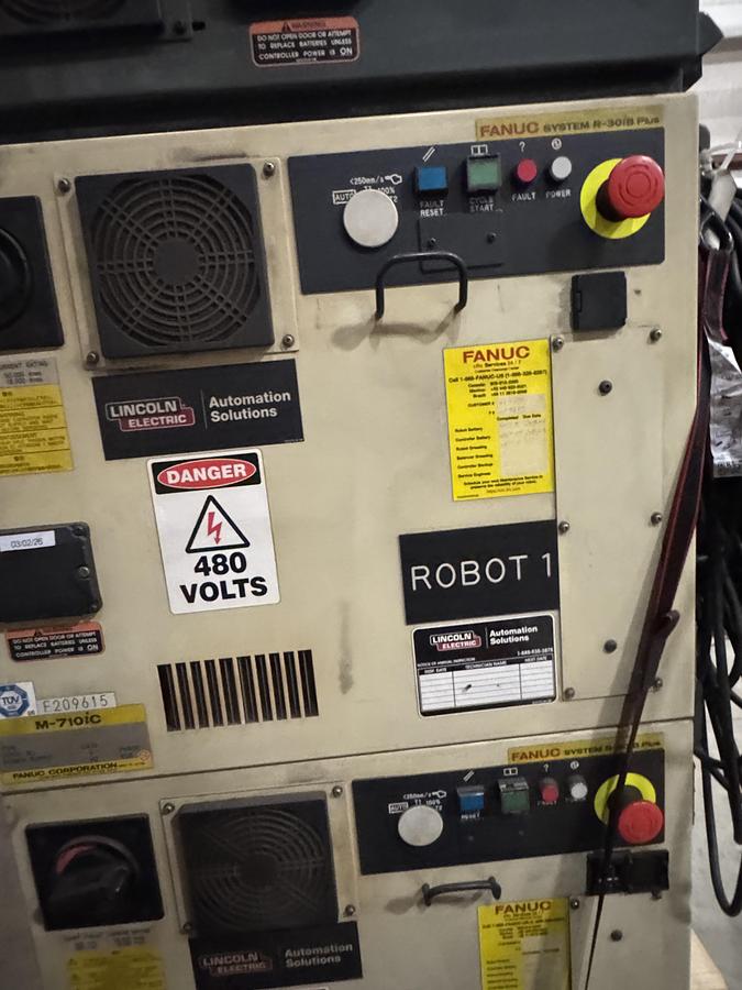 Used Fanuc M-710iC/12L 6 Axis 3 Meter Reach Mig Welding Robot With R-30iB Plus Control