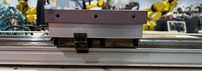 Used MECHATRONIC 56" TRAVLE LINEAR RAIL/RTU FOR LR MATE 200iD ROBOTS W/ FANUC SERVO MOTOR AND CABLES