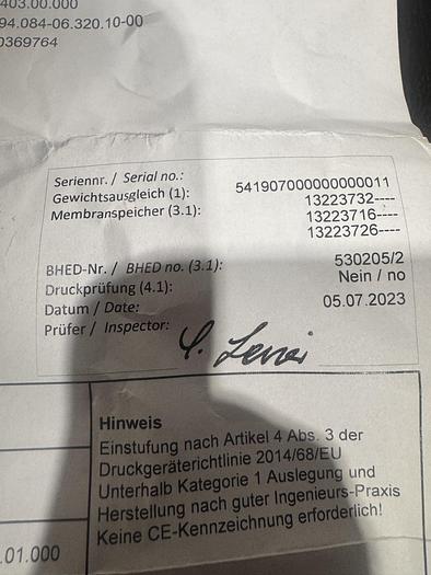 NEW-KUKA ROBOT BODY GA23 COUNTERBALANCING SYSTEM ARTICLE: 00369764