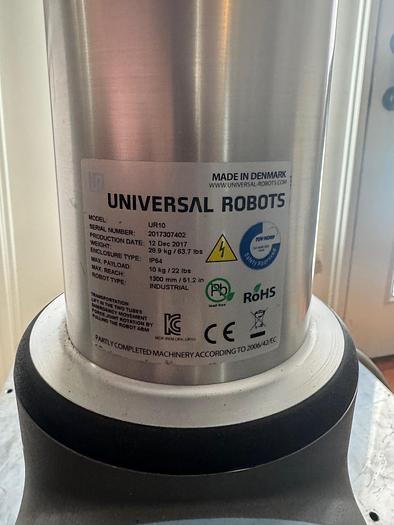 Used 2017 UNIVERSAL ROBOTICS UR10