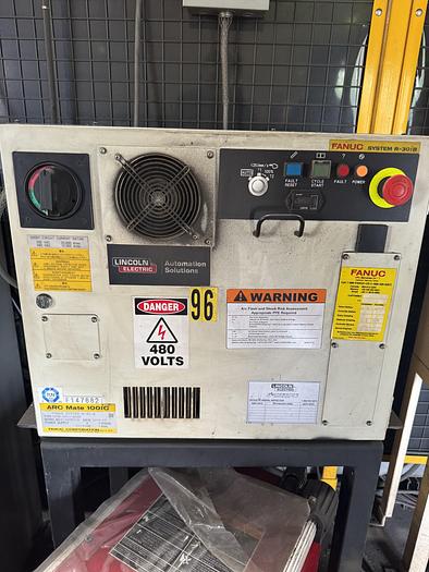 Used FANUC ARC MATE 100iC/8L MIG WELDING ROBOT WITH R-30iB AND LINCOLN R350 POWER SUPPLY