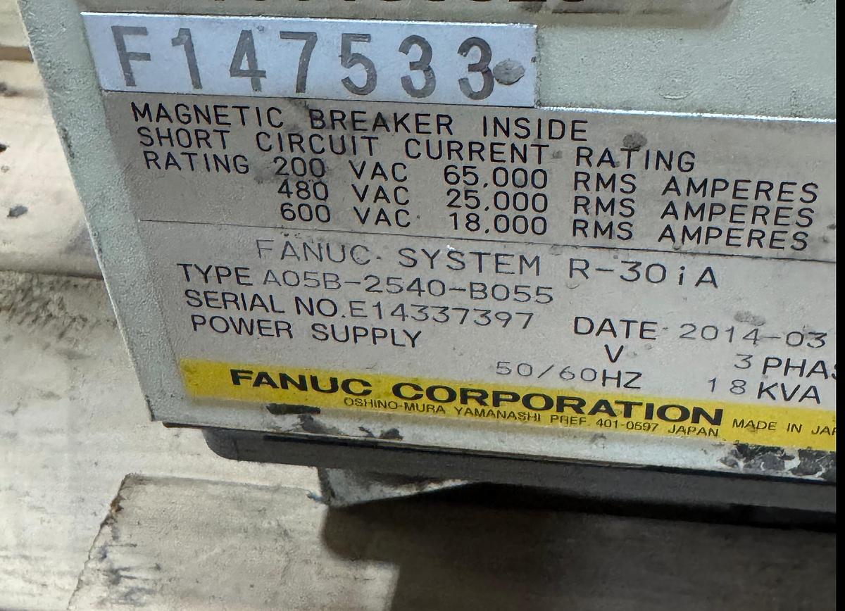 Used FANUC M900iA/400L 6 AXIS ROBOT WITH R-30iA CONTROL FOR SALE