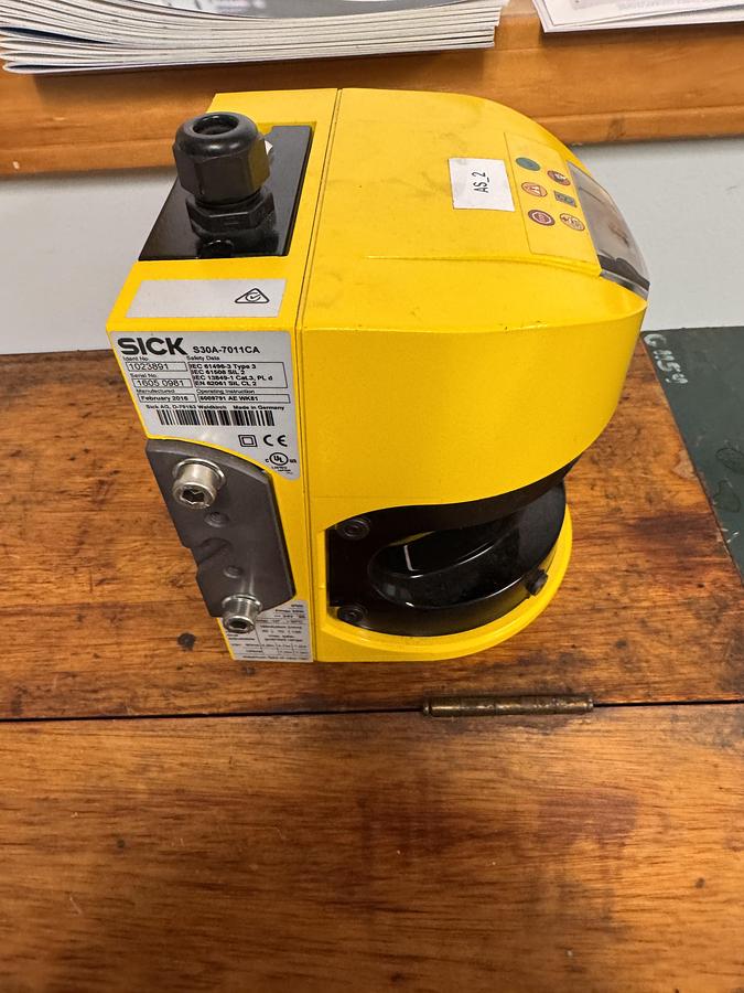 Used SICK LASER SCANNER S30A-7011CA IDENT NO. 1023891