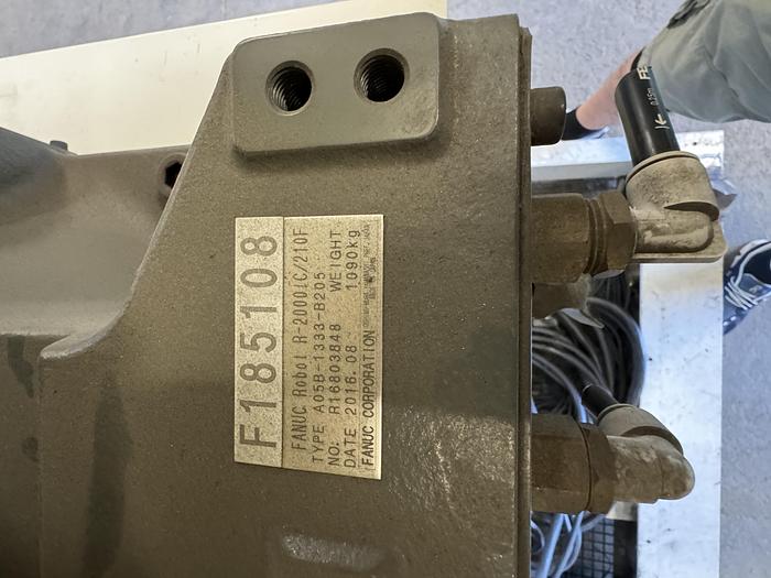 Used FANUC R-2000iC/210F 6 AXIS ROBOT WITH R-30iB CONTROLLER