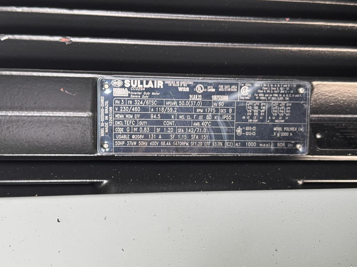 SULLAIR 50 HP AIR COMPRESSOR S-ENERGY 3700 NEW 2023 NEVER USED