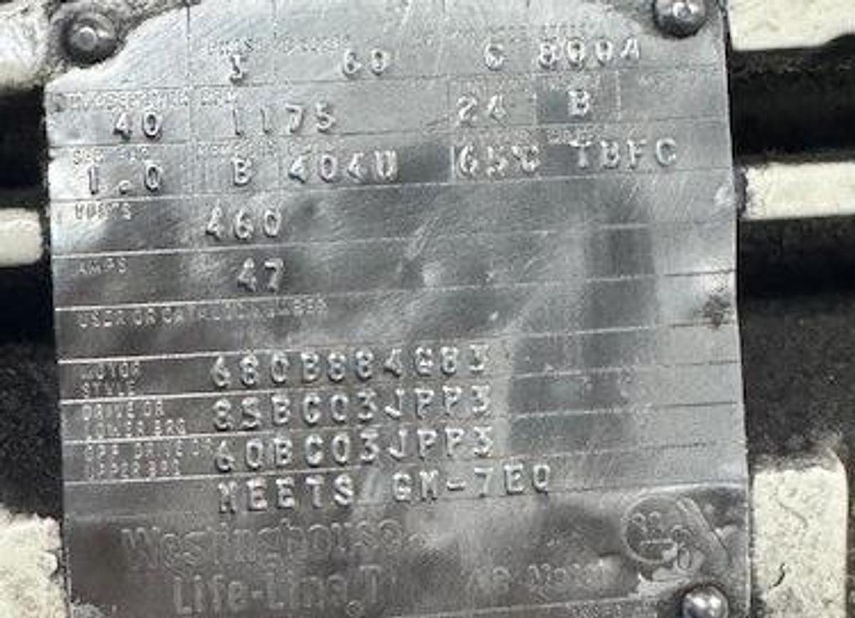 Used ANDERSON COOK 350 48" SPLINE ROLLER WITH UNDER ARM SUPPORT AND 40 HP MAIN MOTOR