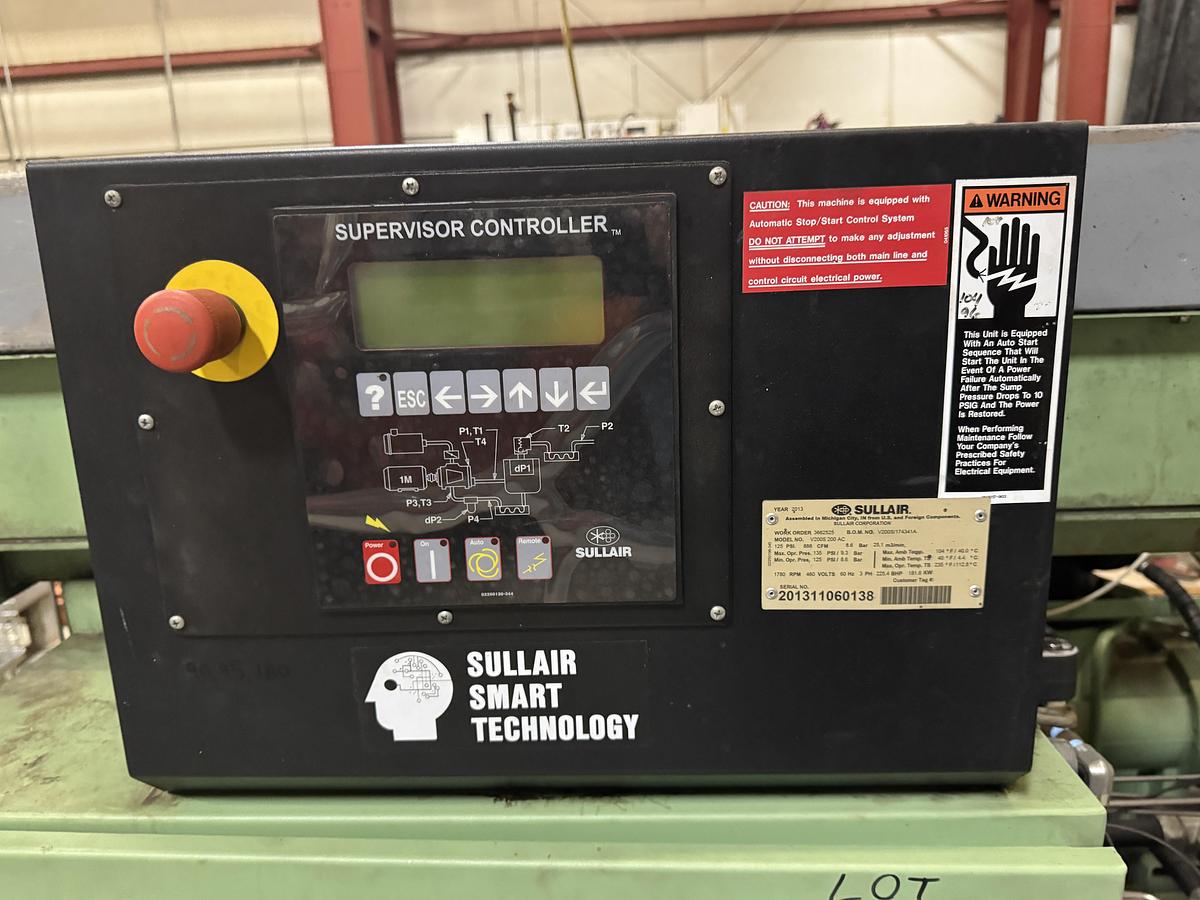 Used SULLAIR V-200S AIR COMPRESSOR 125 PSI 888 CFM CAPACITY