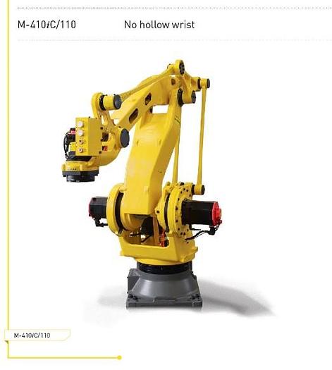 Used FANUC M-410iC/110 4 AXIS PALLETIZING ROBOT WITH R-30iB PLUS CONTROLLER NEVER USED
