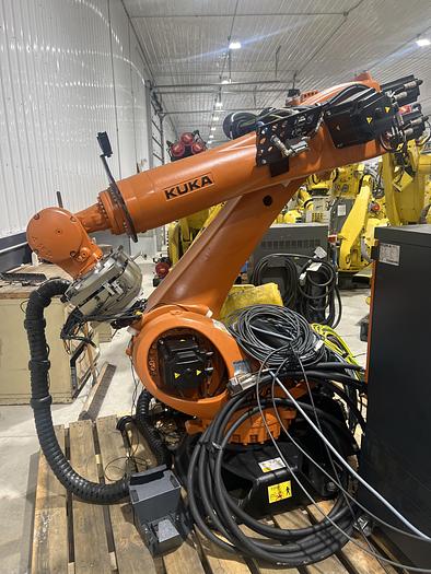 Used KUKA KR 150 R3700 ULTRA K 6 AXIS ROBOT, KR C4 NA CONTROLLER, QUICK DISCONNECT END EFFECTOR