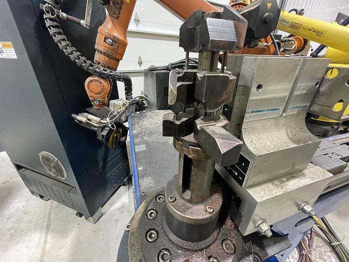Used KUKA KR16-6 ROBOTIC TUBE BENDING CELL WITH KRC4 CONTROLLER, TEACH PENDANT, CABLES