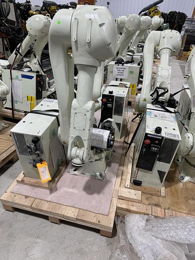 Used KAWASAKI RS020N 6 AXIS 20KG X 1725MM REACH ROBOTS WITH E01 CONTROLLERS AND CUBIC S