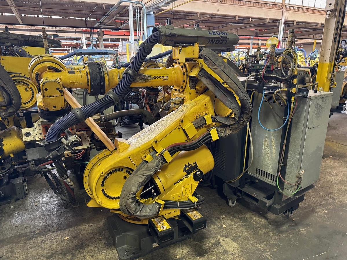 Used SPECIAL PRICING! FANUC R-2000iB/210F 6 AXES ROBOTS WITH R-30iA CONTROLLERS FOR SALE. MULTIPLE UNITS