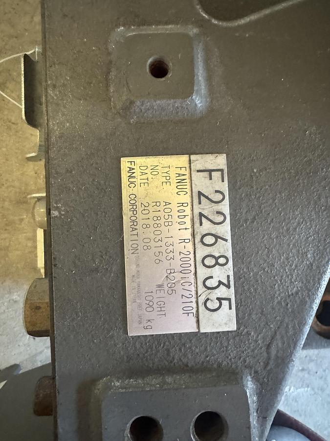 Used USED FANUC R-2000iC/210F 6 AXIS ROBOT R-30iB PLUS FOR SALE