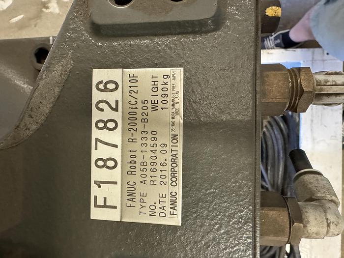 Used FANUC R-2000iC/210F 6 AXIS ROBOT WITH R-30iB CONTROLLER