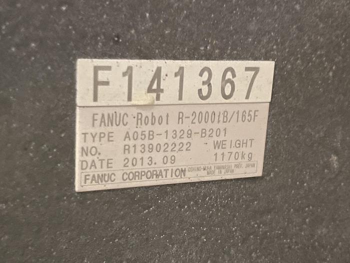 Used FANUC FANUC R-2000iB/165F 6 AXES ROBOT WITH FANUC R-30iB CONTROLLER AND VISION