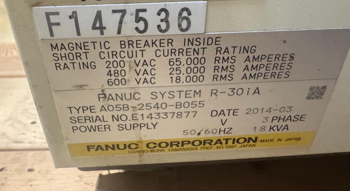 Used FANUC M-900iA/400L 6 AXIS ROBOT WITH R-30iA CONTROL FOR SALE
