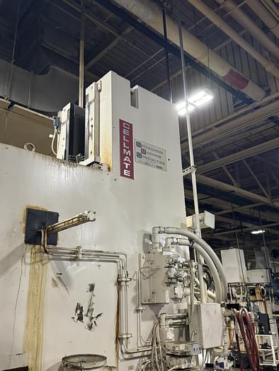 Used BMS CELLMATE BMCM15-48 VERTICAL TABLE UP BROACHING MACHINE DUAL STATION