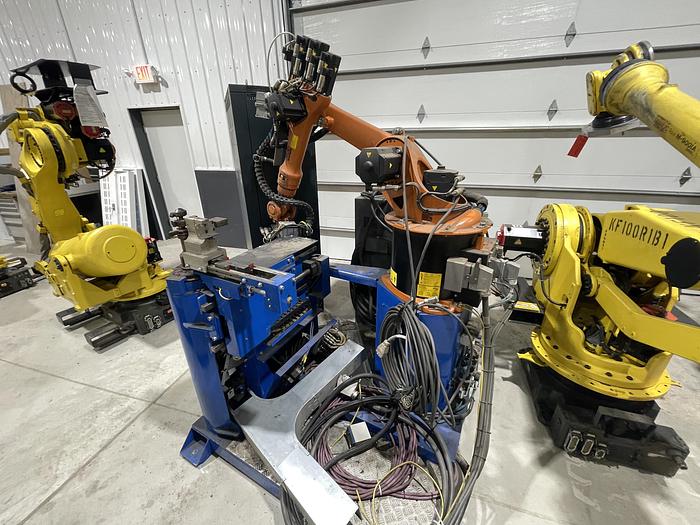 Used KUKA KR16-6 ROBOTIC TUBE BENDING CELL WITH KRC4 CONTROLLER, TEACH PENDANT, CABLES