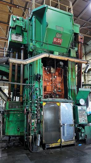 Used EW BLISS SE1-1500-54-60 STRAIGHT SIDE SINGLE CRANK PRESS ECCENTRIC GEARED
