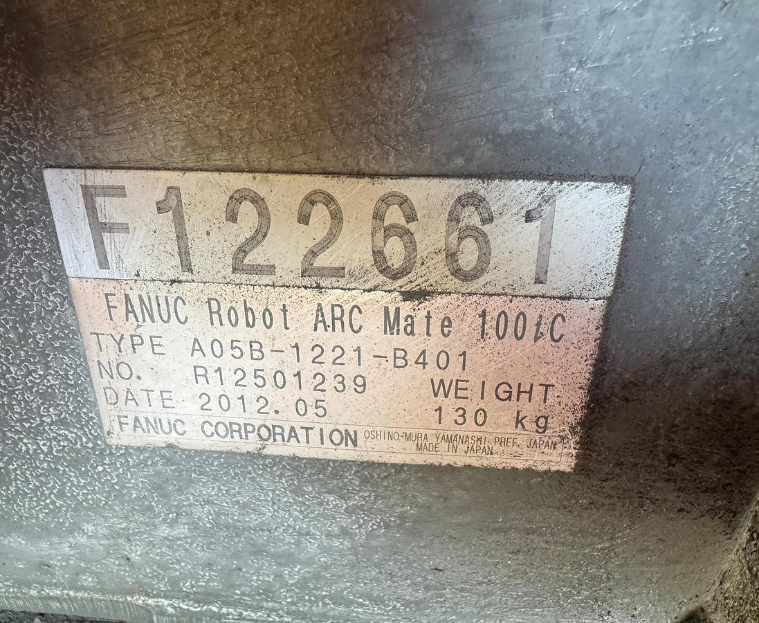 Used GENESIS SYSTEM 3X DUAL TRUNION MIG WELDING CELL WITH 2 ARC MATE 100iC R-30iB ROBOTS