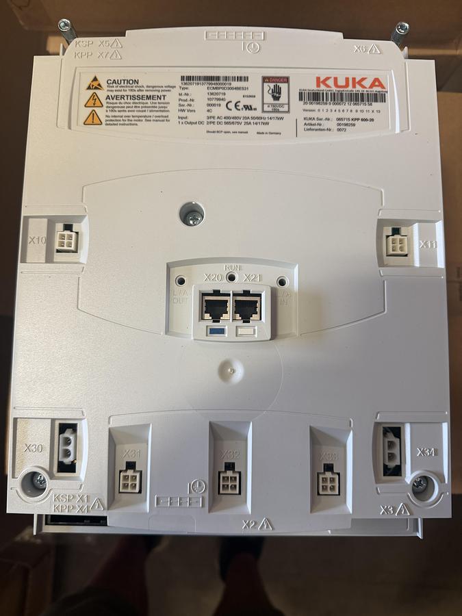 Kuka power supply Art No. 00198259 KPP 600-20 Type: ECMBP0D3004BE531