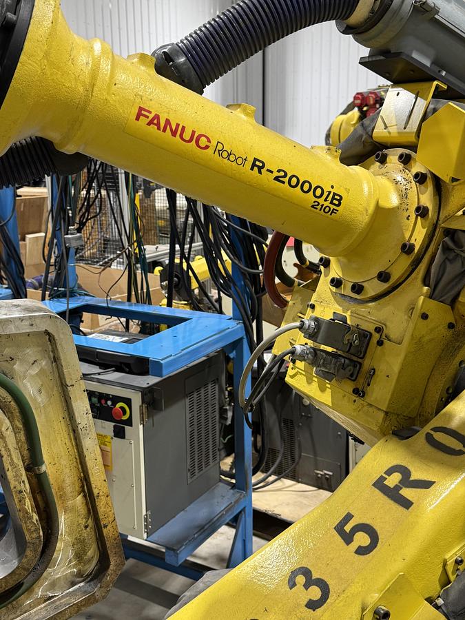 Used FANUC R-2000iB/210F 6 AXIS ROBOT WITH R-30iA CONTROL FOR SALE
