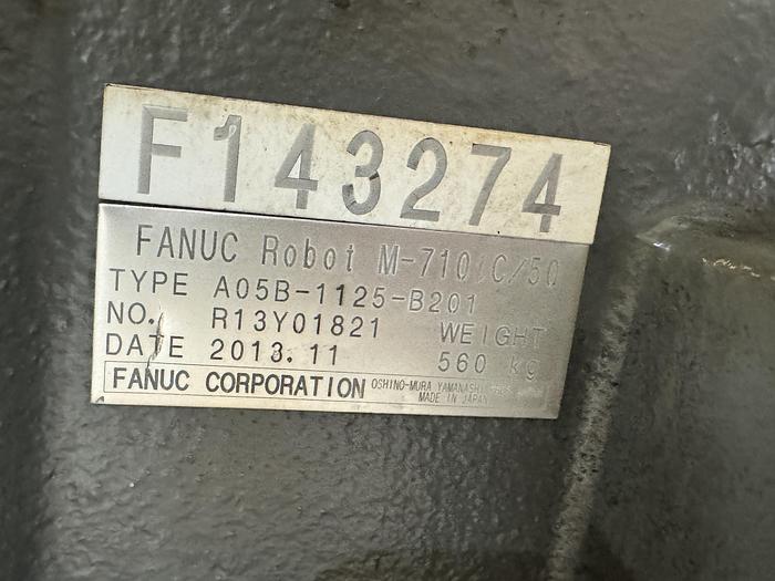 Used FANUC M-710iC/50 6 AXIS ROBOT WITH R-30iB CONTROLLER