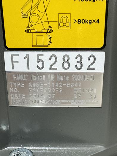 Used FANUC LR MATE 200iD/7L 6 AXIS ROBOT 4 HOURS USE LIKE NEW WITH R-30iB MATE CONTROLLER