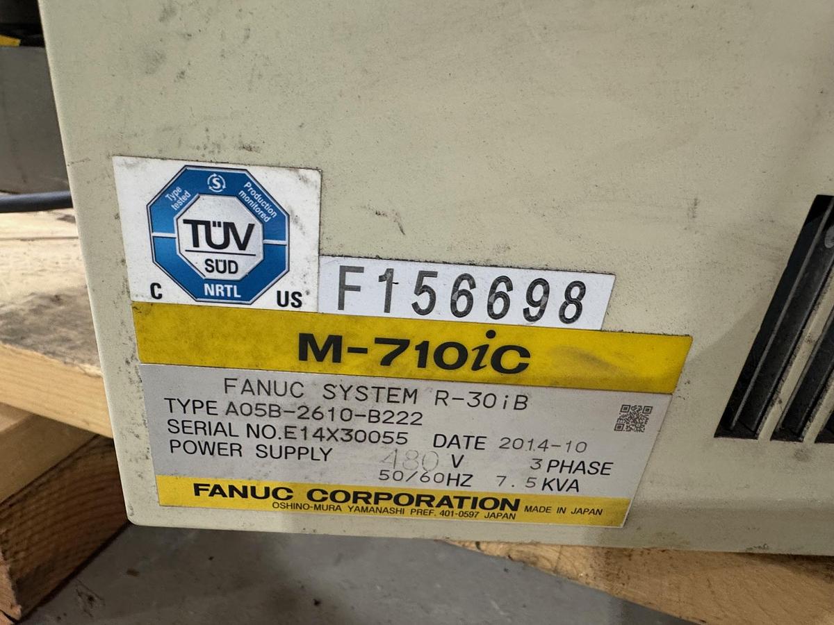 Used FANUC M-710iC/50 6 AXIS ROBOT WITH R30iB CONTROLLER