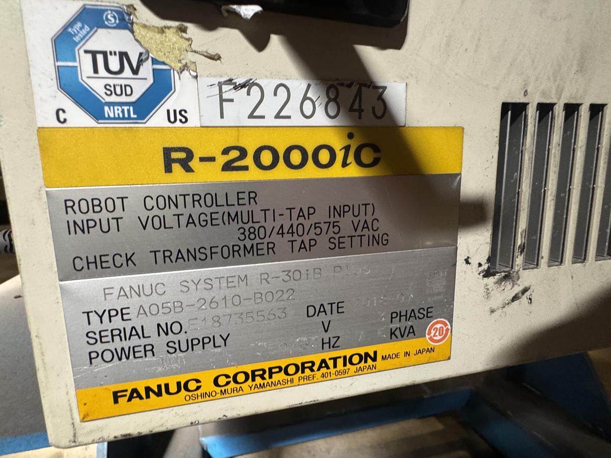 Used USED FANUC R-2000iC/210F 6 AXIS ROBOT R-30iB PLUS FOR SALE
