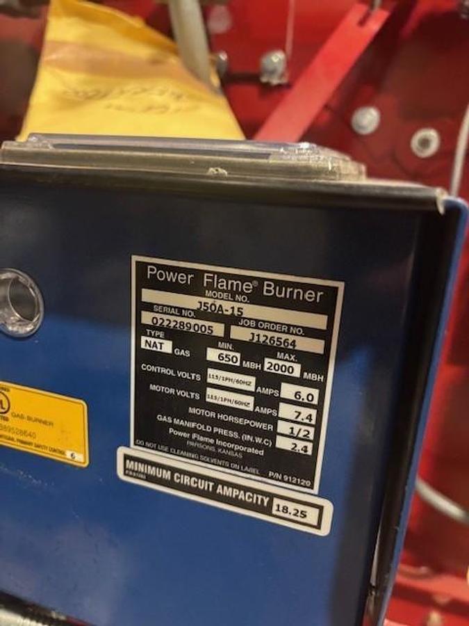 Used SIOUX SF50G STEAM FLO GENERATOR, NEVER USED, STEAM OUT PUT 1,725 LBS PER HOUR