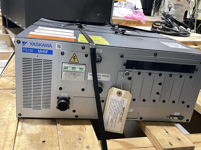 Used YASKAWA MOTOMAN MH5F 6 AXIS ROBOT WITH FS100 CONTROLLER 5KG X 1193MM VERTICAL REACH