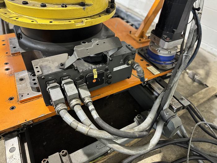 Used FANUC M-900iA/260L ROBOT ON 10' RTU WITH R-30iA CONTROLLER 