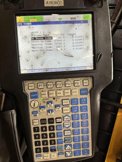 Used LINCOLN FANUC MIG WELDING CELL WITH ARC MATE 120iC & ARC MATE 120iC/12L R-30iB DUAL TRUNNION