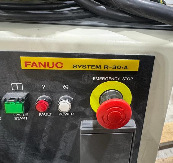 Used FANUC M16iB/20, WITH R30iA CONTROLLER, PENDANT, CABLES, UNDER 300 HOURS OF USE