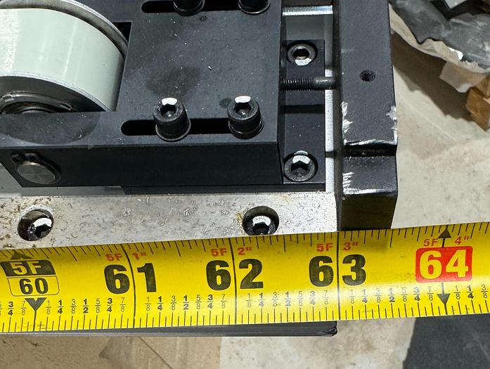 Used MECHATRONIC 56" TRAVLE LINEAR RAIL/RTU FOR LR MATE 200iD ROBOTS W/ FANUC SERVO MOTOR AND CABLES