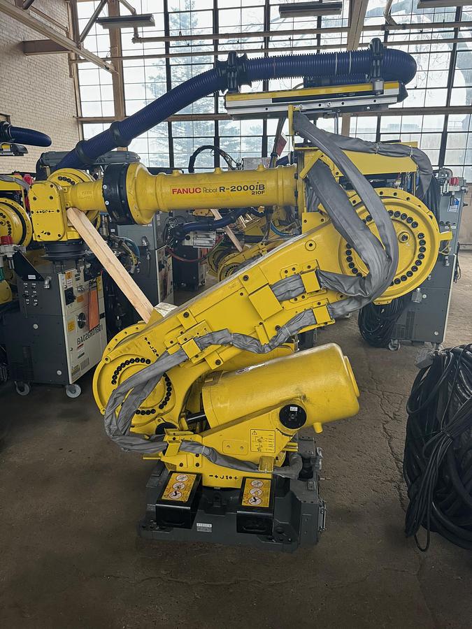 Used FANUC R-2000iB/210F 6 AXIS ROBOT WITH R-30iB CONTROL FOR SALE, MULTIPLE UNITS IN STOCK!