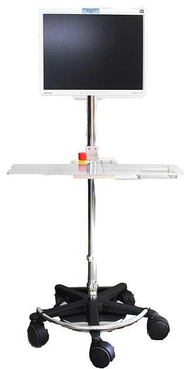 Used Ergotron Mobile Work Stand Rolling Computer Stand & Samsung SyncMaster 213T 5788