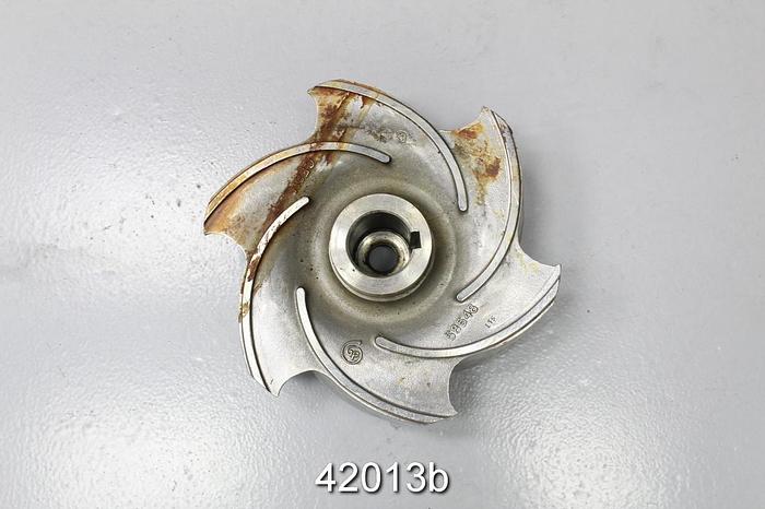 Used Goulds 3175 6x8x12  6-Vane 11" Diameter Stainless Steel Impeller #42013