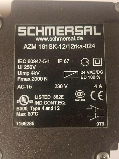 Used SCHMERSAL AZM161SK-12/12RKA-024